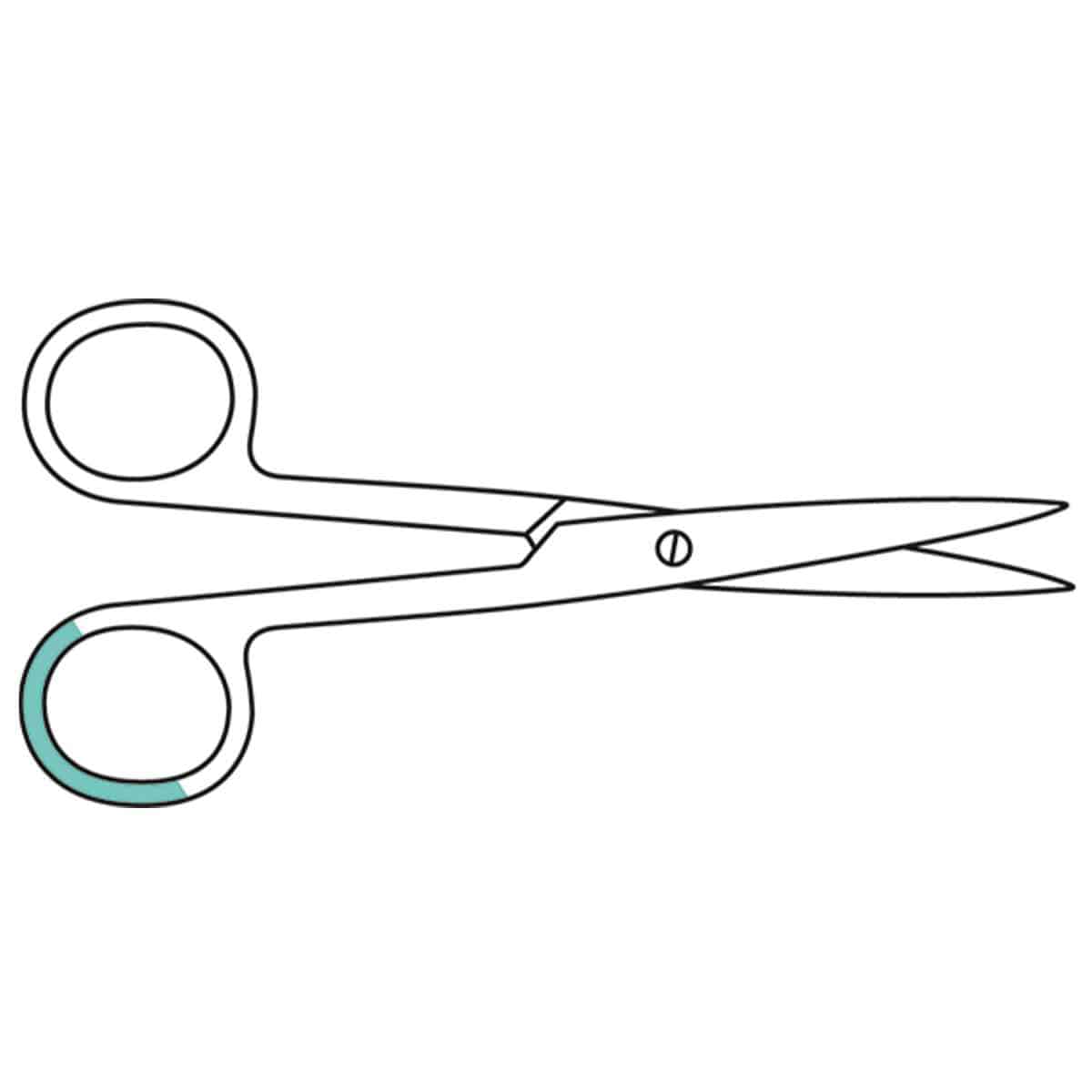 Surgical Scissors spitz/spitz, 13cm