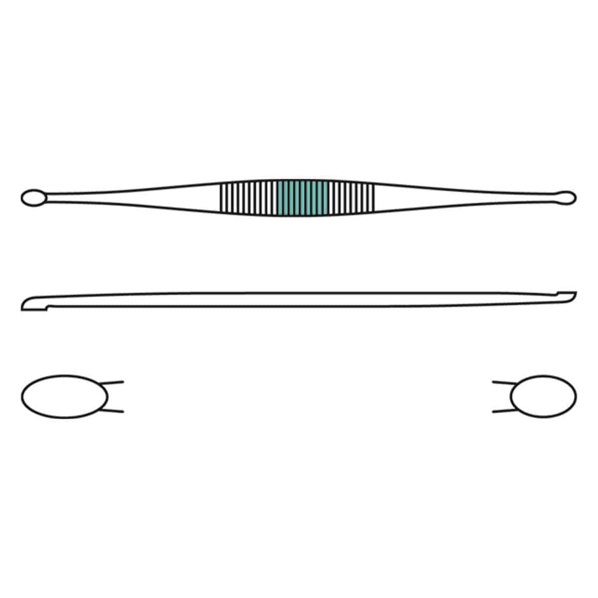 Williger Curette, 16.5 cm