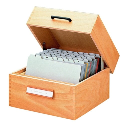 Wooden Filing Box