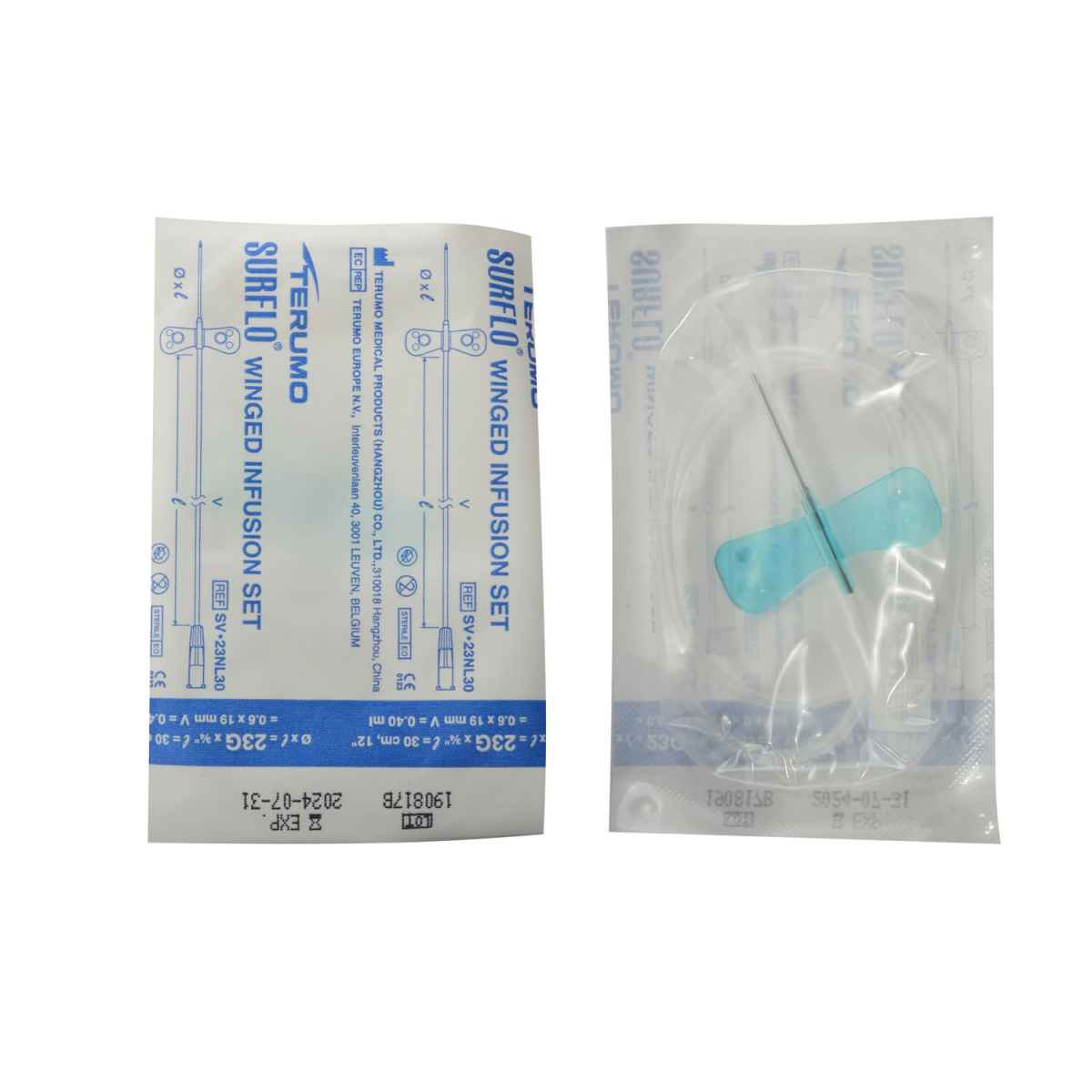 Terumo Surflo Butterfly Needle 22G, 0.70 x 19 mm, black