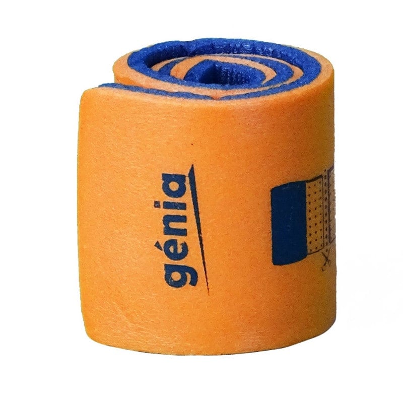 Aluminium roll splint with foam on both sides 4.5 cm x 25 cm, orange