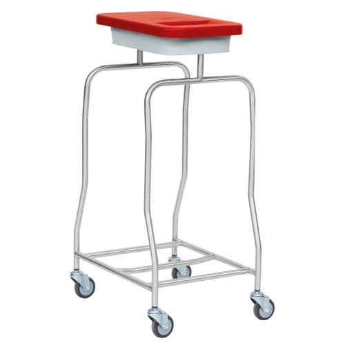 Hospital Laundry Trolley red
