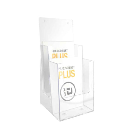 Tabletop Brochure and Leaflet Holder 2 compartments