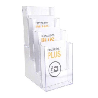 Tabletop Brochure and Leaflet Holder 4 compartments