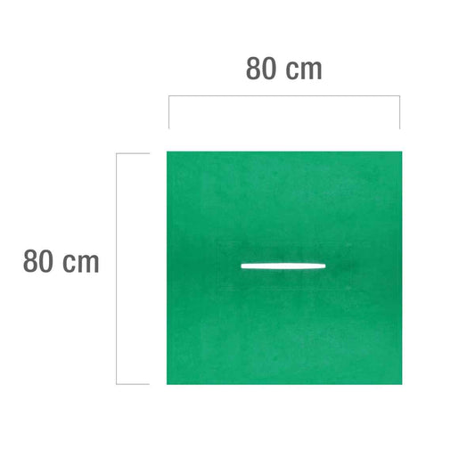 Fenestrated Drape, reusable 78 x 78 cm | grün