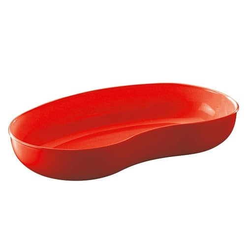 Plastic Kidney Dish red