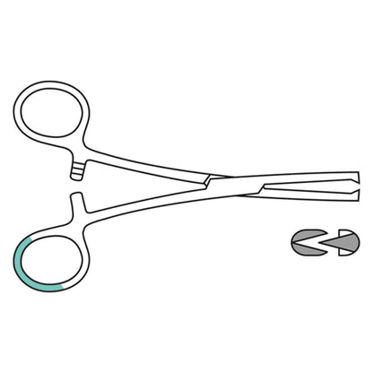 Kocher Artery Forceps, Surgical Straight, 14 cm