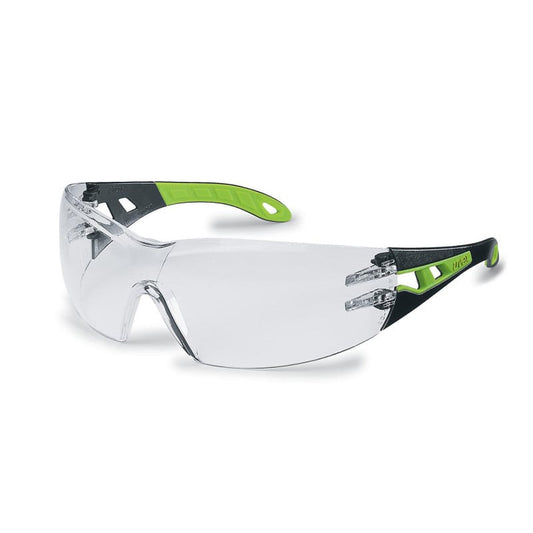 Uvex Pheos Safety Glasses black-green