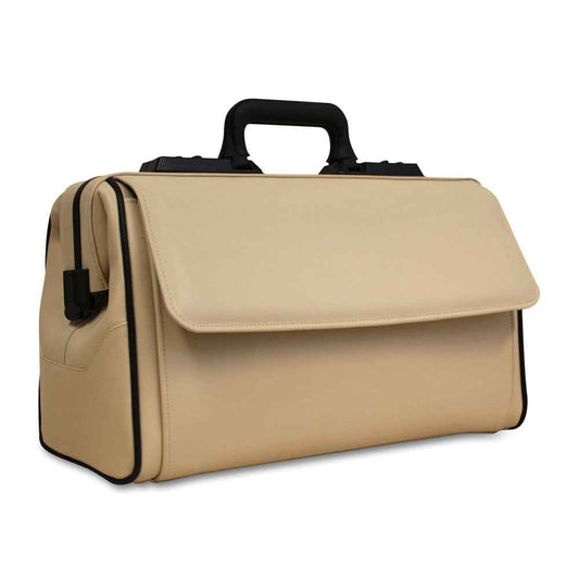 Smooth Leather Doctor's Bag «Rusticana» large | ivory