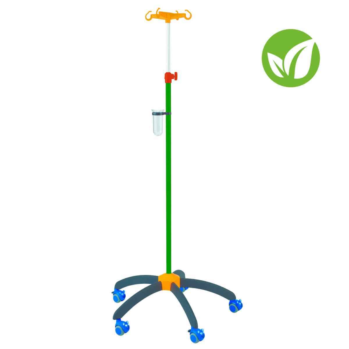Rainbow Children's IV Stand green