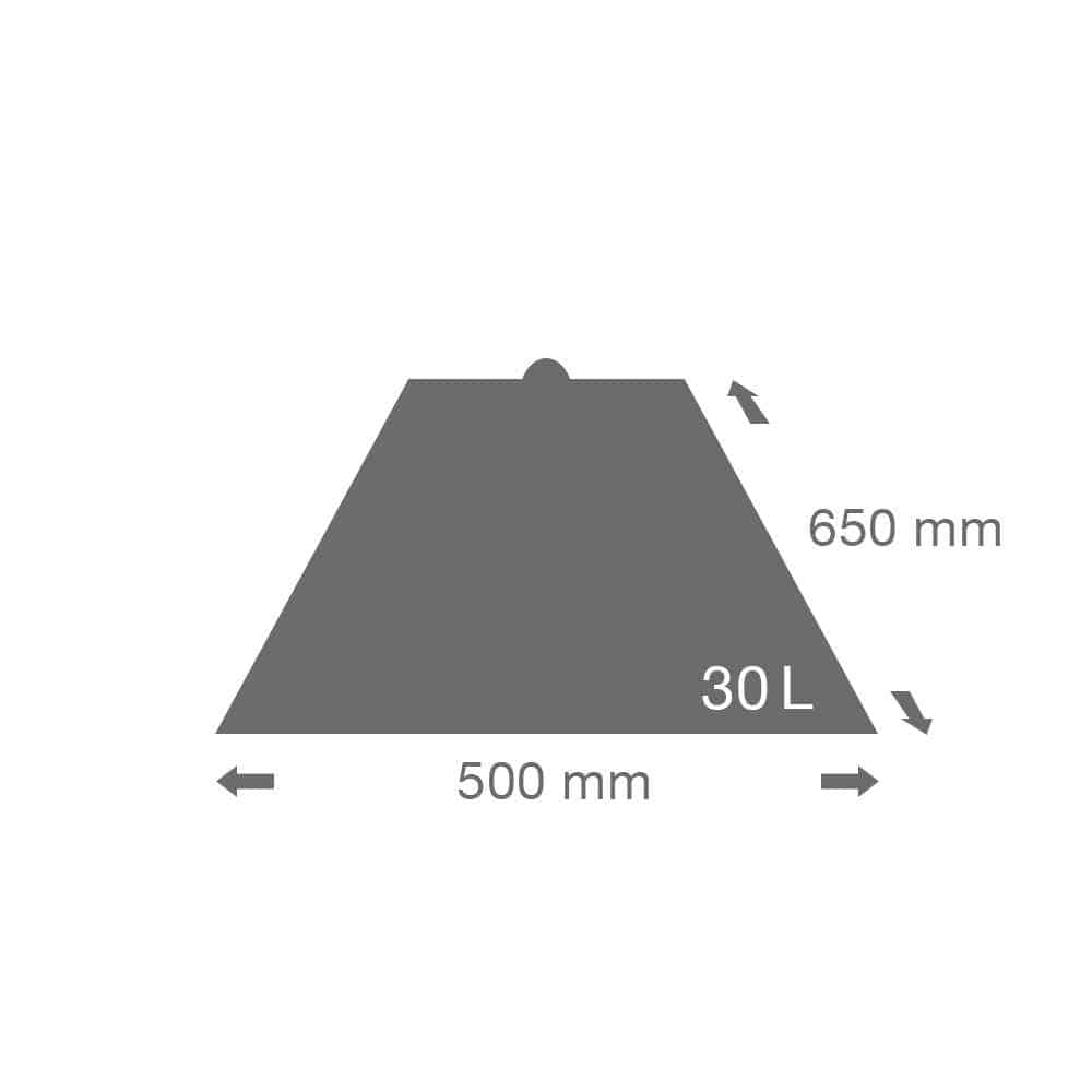 30 Litre Rubbish Bags grau (50 x 65cm)