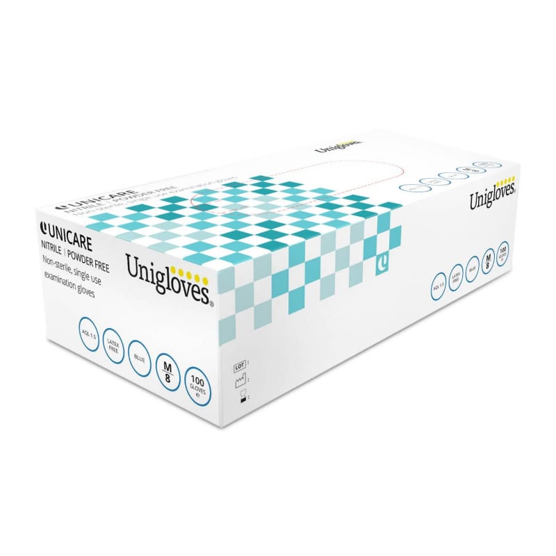UNICARE Soft nitrile gloves, powder-free M