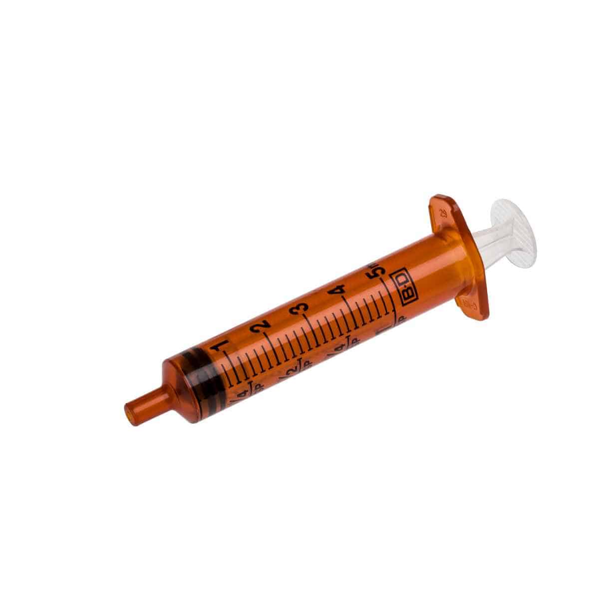 BD Oral Syringes, light-protected 5 ml