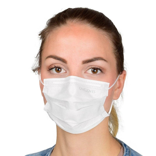 UNIGLOVES Surgical Mask small white