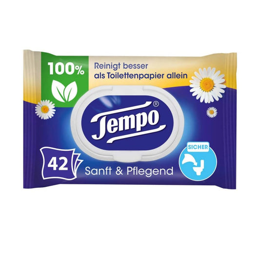 TEMPO Moist Toilet Tissues Gentle &amp; Nourishing
