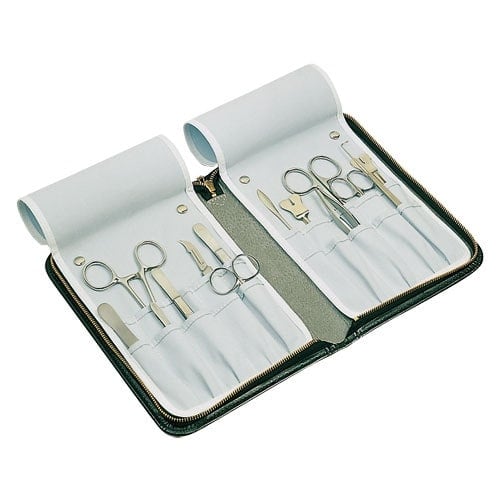 Medical Instrument Case, Leather for 12 instruments