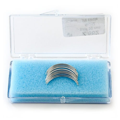 Surgical needles, 3/8 circle, round 40mm