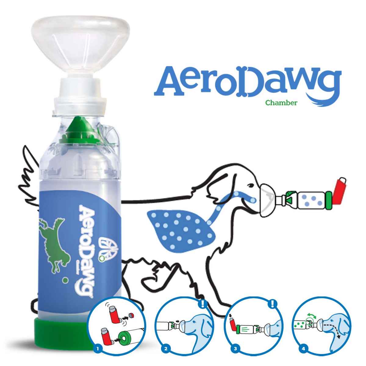 AeroDawg Canine Aerosol Chamber up to 10 kg body weight