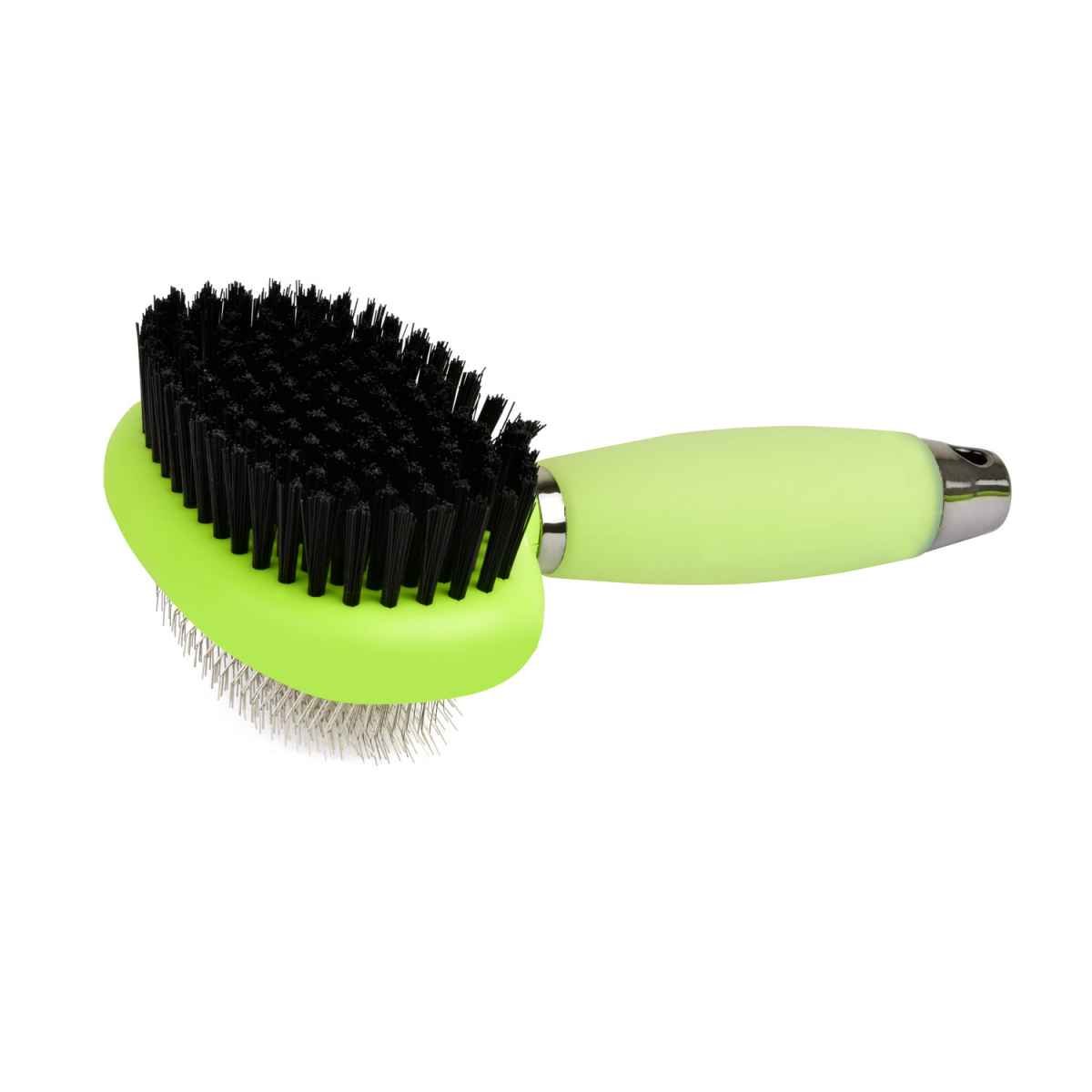 Double-Sided Fur Brush with soft-handle