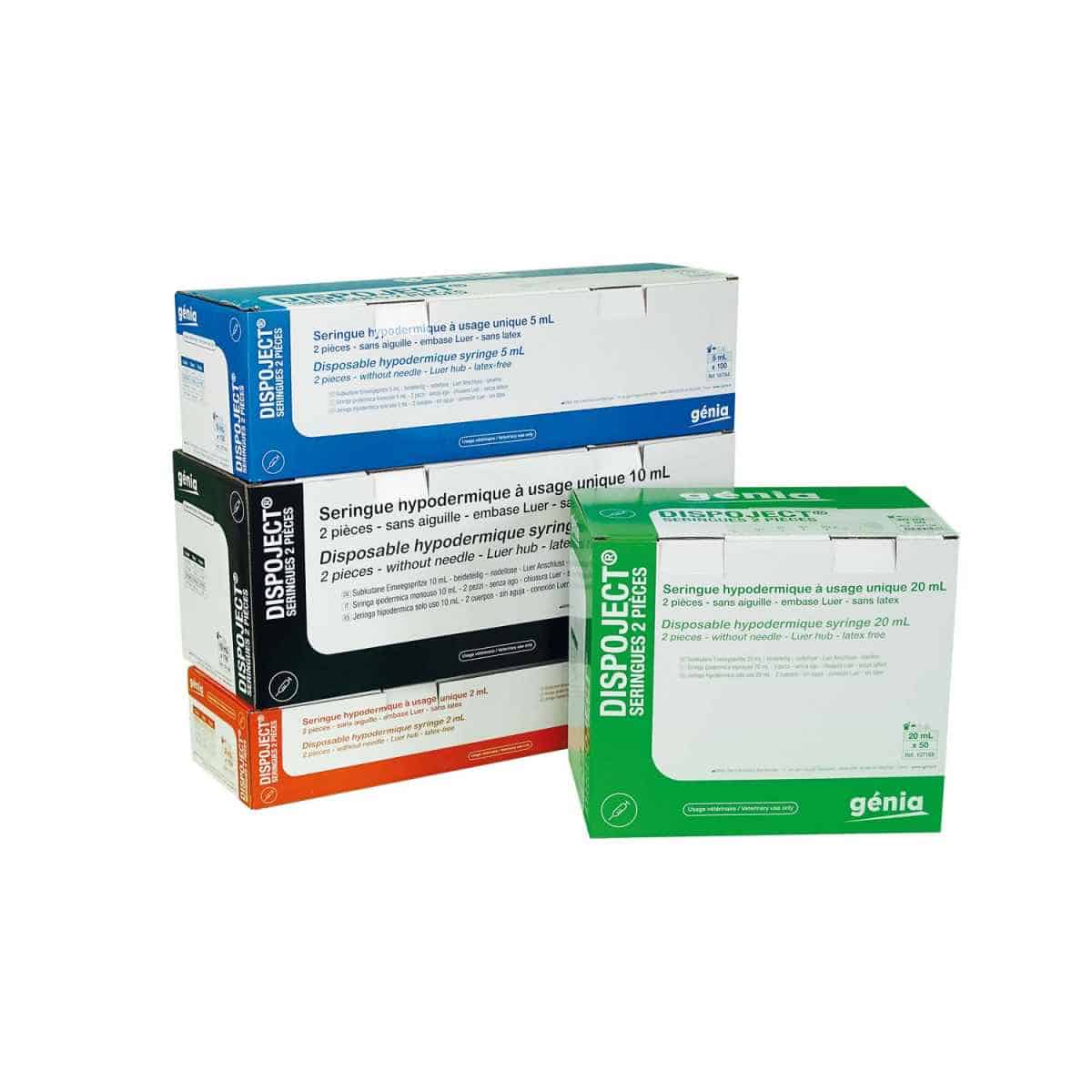 Two-part DISPOJECT® Disposable Syringes 5 ml, 100 pieces