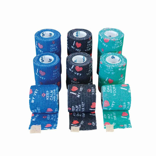 Cohesive Elastic Bandages 10 cm x 4.5 m (12 pieces)