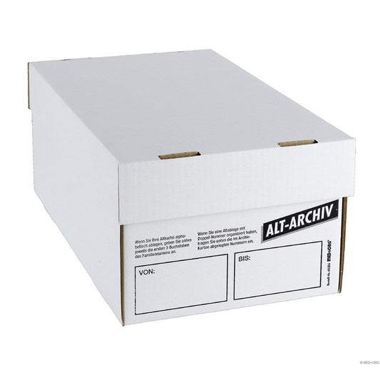 Alt-Archiv-cardboard box for storage of patient files