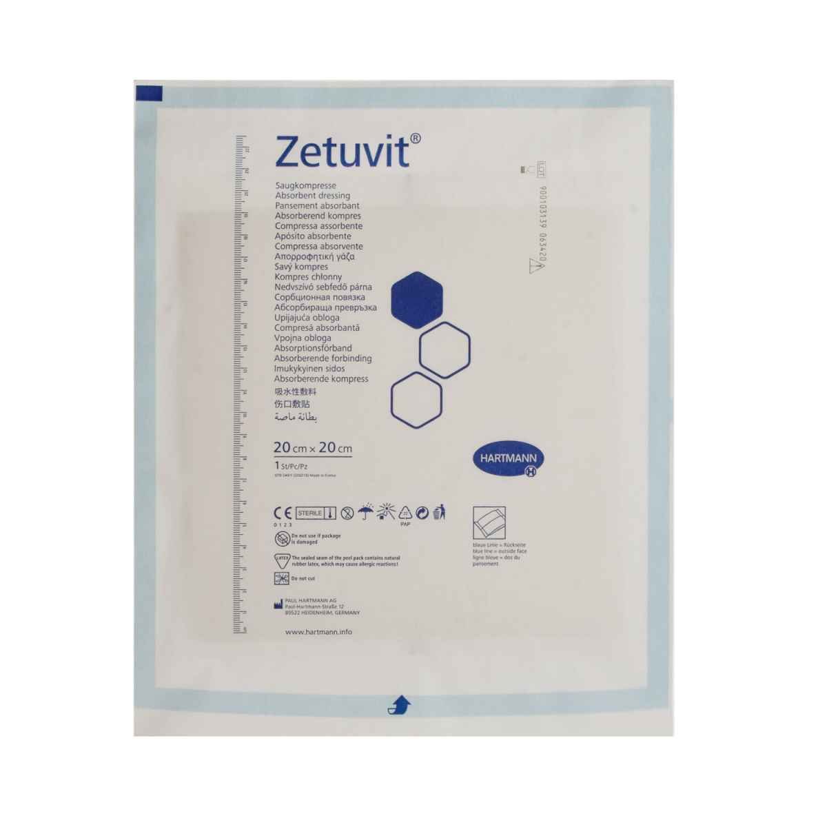 Zetuvit Sterile Absorbent Compresses 20 x 40 cm