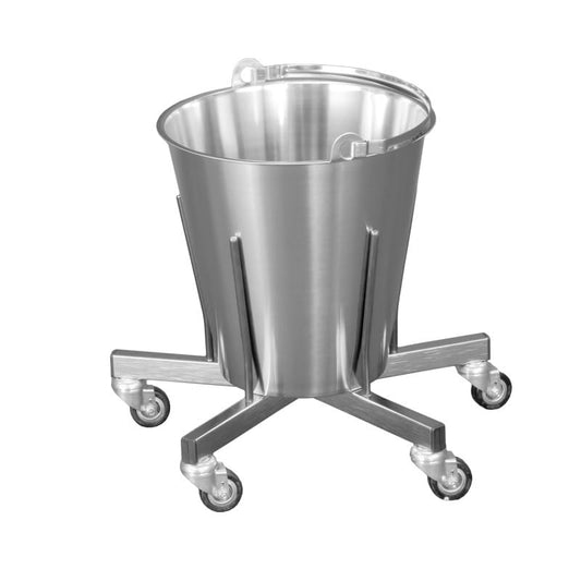 Mobile Rubbish Bin without Push Handle