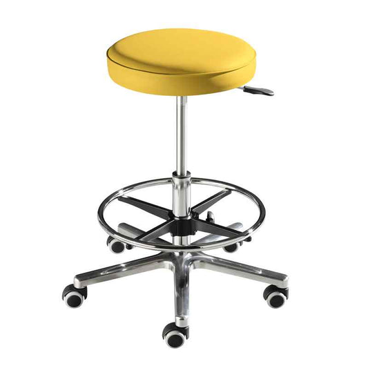 Swivel Stool for Taller People yellow