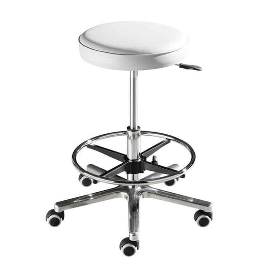 Swivel Stool for Taller People white