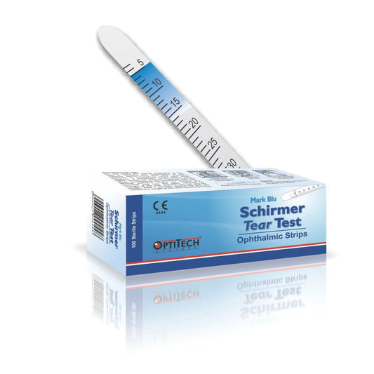 Schirmer Test Strips Mark Blue, blau einfärbend