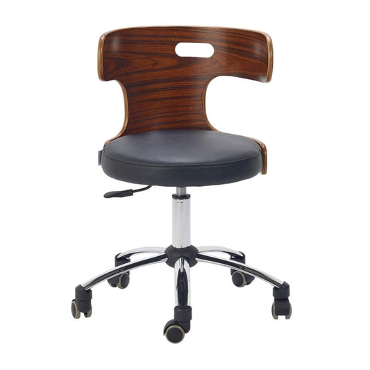Designer Swivel Stool black