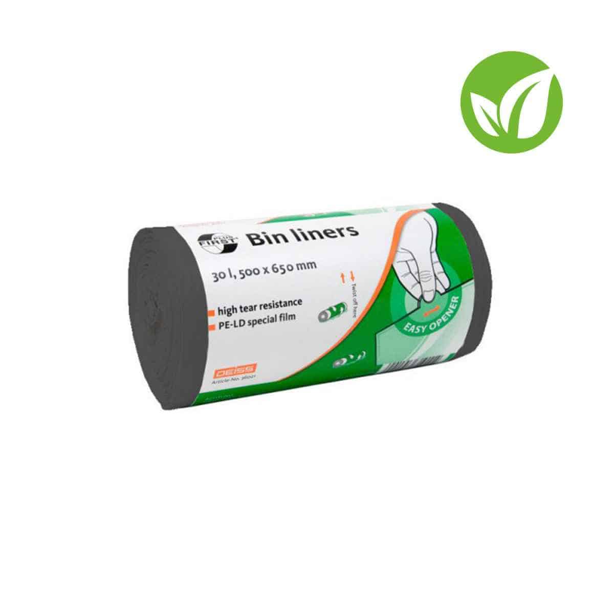 30 Litre Rubbish Bags grau (50 x 65cm)