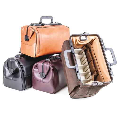 Smooth Leather Doctor's Bag «Rusticana» large | black