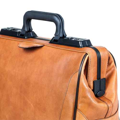 Smooth Leather Doctor's Bag «Rusticana» large | light brown