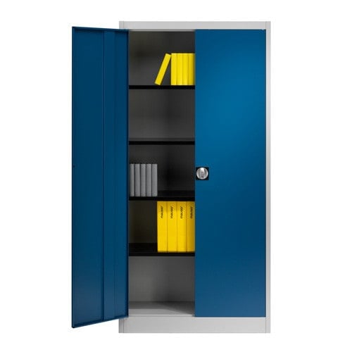 Locking Cabinet 120 cm | ultramarine | pure white