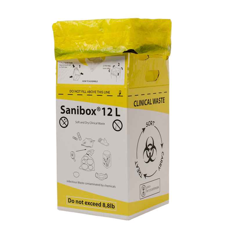 «Sanibox» Clinical Waste Box 12 Litres