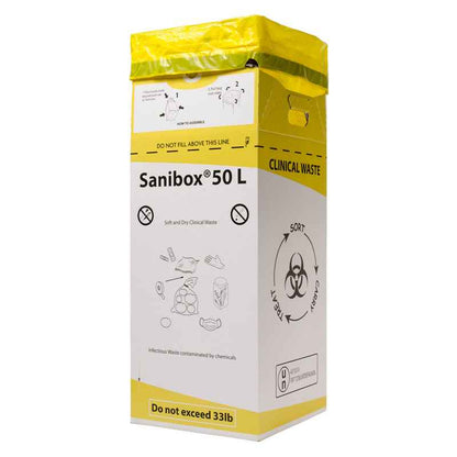 «Sanibox» Clinical Waste Box 50 Litres (tall)