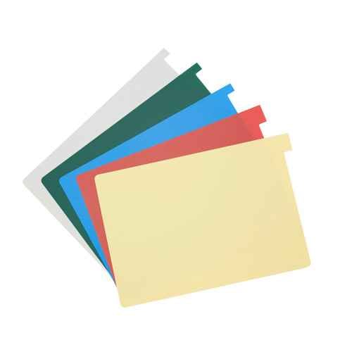 File Dividers DIN A5 10mm, green