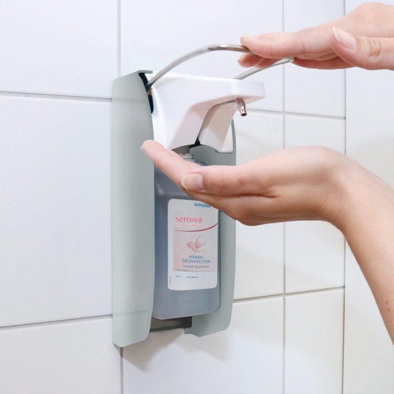 Schülke Dispenser with Arm Lever 1000 ml | silver