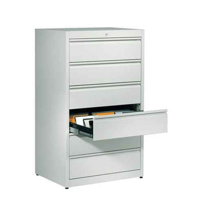 Steel Filing Cabinet 4 drawers, 3 tracks | ivory