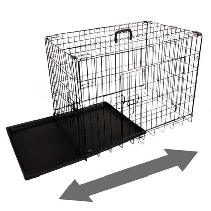 Folding Animal Cage, black 91 x 61 x 66 cm