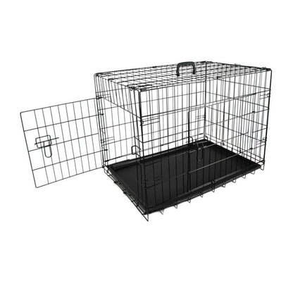 Folding Animal Cage, black 76 x 53 x 59 cm