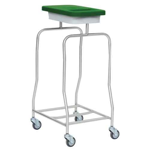 Hospital Laundry Trolley green